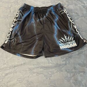Chalk Line x WWE Hollywood Hogan Black and Blue Athletic Shorts